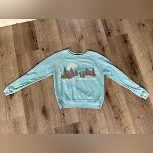 All Things Fabulous Light Blue Sweatshirt Size small